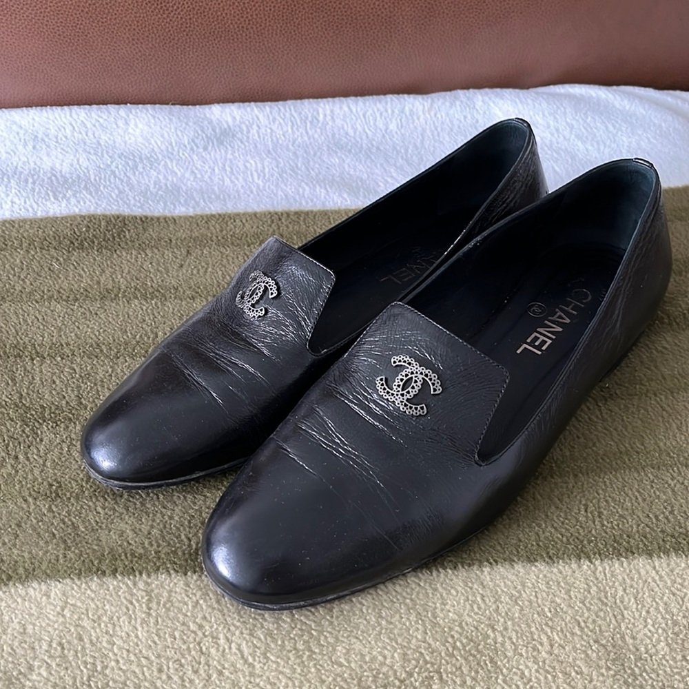 Chanel Calfskin Loafers - Black
